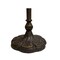 Pedestal Floor Metal Lamp Base Dark Bronze Finish With Gold Highlights, Nicely Weighted, 62" Tall